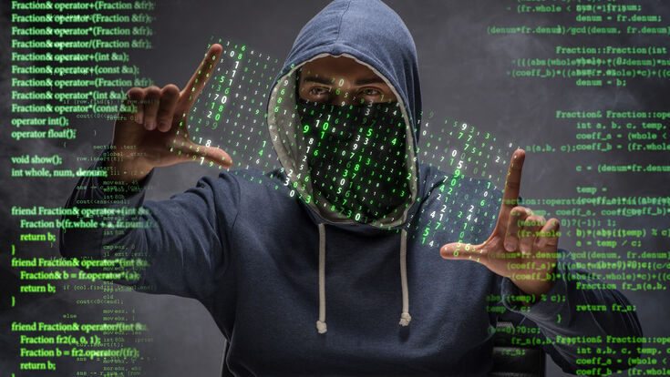 © Elnur - Fotolia hacker internet computer security data technology crime password criminal hacking network code thief identity virus spy man theft web cyber protection binary stealing hack information laptop programmer concept digital danger safety system firewall secure steal online pc phishing robber person cracker program privacy dark anonymous attack hood burglar illegal coder hacker internet computer security data technology crime password criminal hacking network code thief identity virus spy man theft web cyber protection binary stealing hack information laptop programmer concept digital danger safety system firewall secure steal online pc phishing robber person cracker program privacy dark anonymous attack hood burglar illegal coder