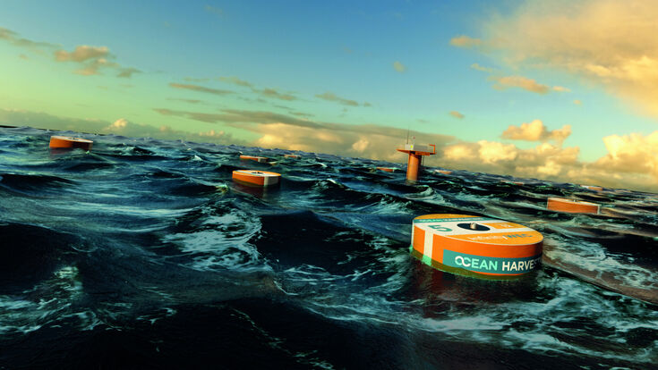 © Ocean Harvesting Bojen auf dem Meer