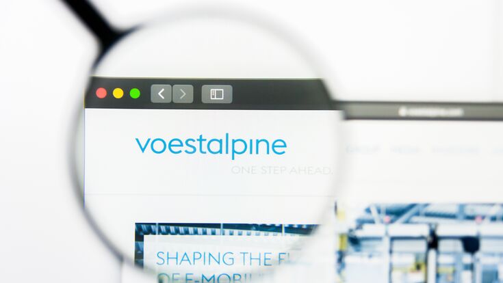 © pvl - stock.adobe.com Los Angeles, California, USA - 23 March 2019: Illustrative Editorial of Voestalpine website homepage. Voestalpine logo visible on screen.