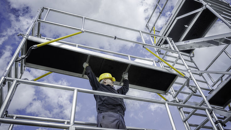 © Munk Günzburger Steigtechnik Bis zu 40 Prozent Gewichtsersparnis bietet die neue Ergo-Plattform der Munk Günzburger Steigtechnik im Vergleich zu herkömmlichen Plattformen.